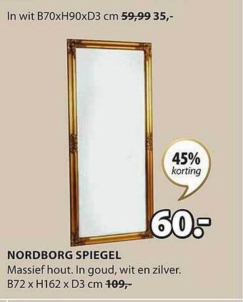 Jysk Nordborg spiegel aanbieding