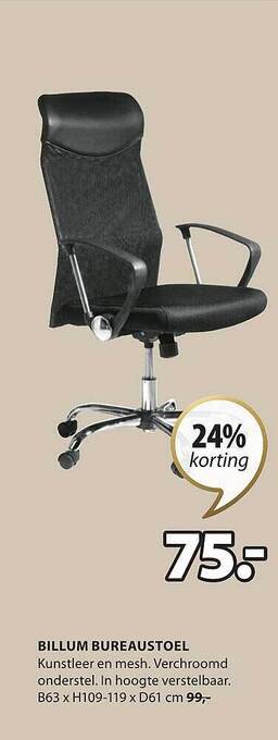 Jysk Billum bureaustoel aanbieding