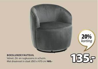Jysk Boeslunde fauteuil aanbieding