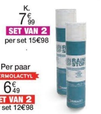 Damart Set van 2 waterafstotende sprays, leder en textiel aanbieding