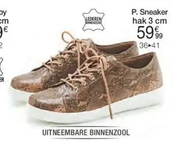 Damart Sneaker in reptiellook 36 tot 41 aanbieding