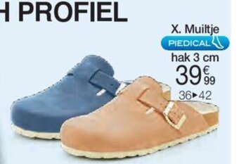 Damart Muiltje hak 3 cm, 36 tot 42 aanbieding