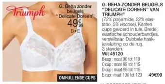 Damart Delicate doreen Beha zonder beugels van triumph aanbieding