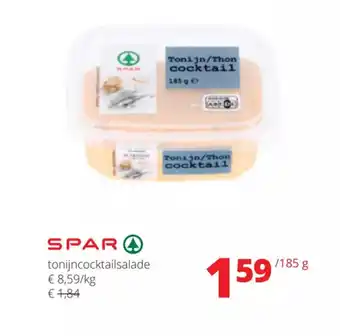 Spar Colruyt Spar tonijncocktailsalade 185 g aanbieding