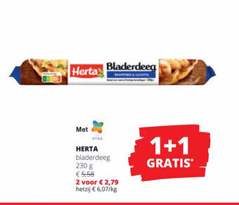 Spar Colruyt Herta bladerdeeg 230g aanbieding
