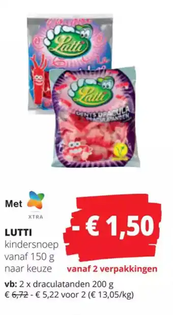 Lutti kindersnoep vanaf 150g
