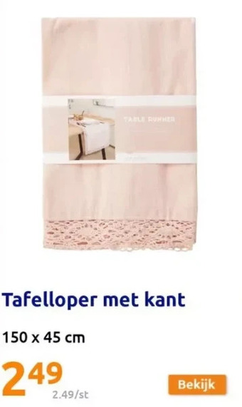 Action Tafelloper met kant aanbieding