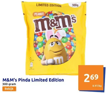 Action M&m's pinda limited edition aanbieding