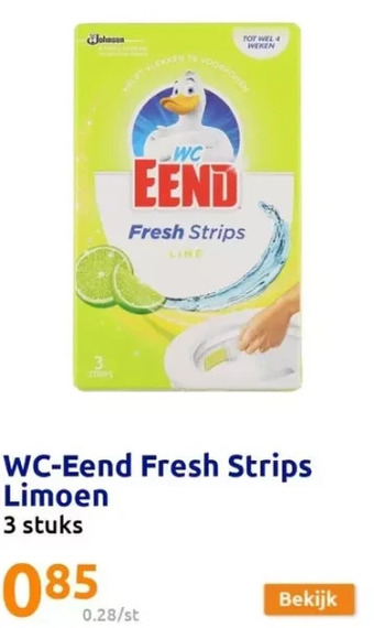 Wc-eend fresh strips limoen