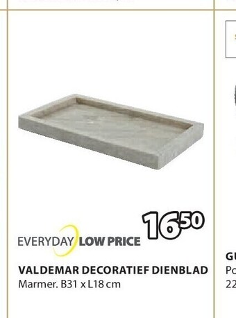 Jysk Valdemar decoratief dienblad aanbieding