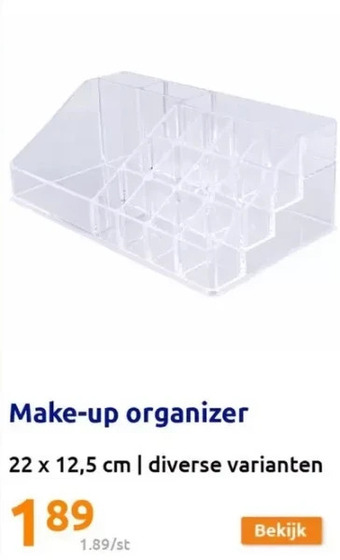 Action Make-up organizer aanbieding