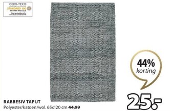 Jysk Rabbesiv tapijt aanbieding
