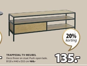 Jysk Trappedal tv-meubel aanbieding
