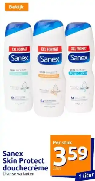 Action Sanex skin protect douchecrėme aanbieding
