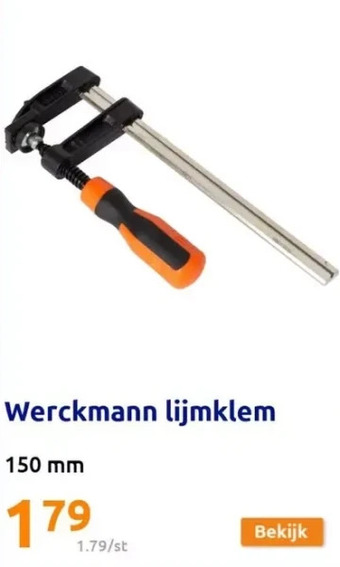 Action Werckmann lijmklem aanbieding