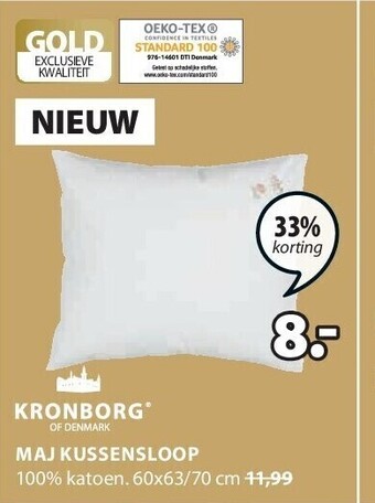Jysk Maj kussensloop aanbieding