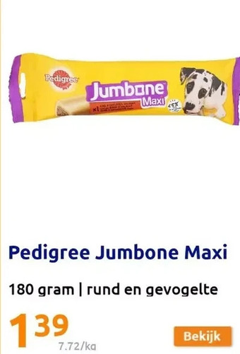 Action Pedigree jumbone maxi aanbieding