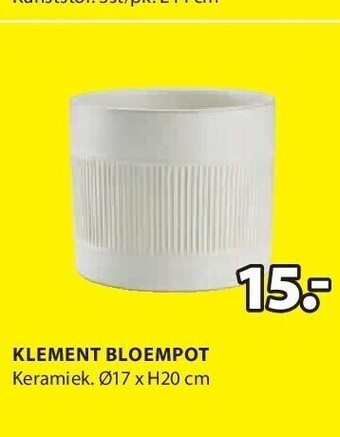 Jysk Klement bloempot aanbieding