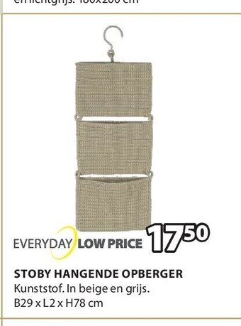 Jysk Stoby hangende opberger aanbieding