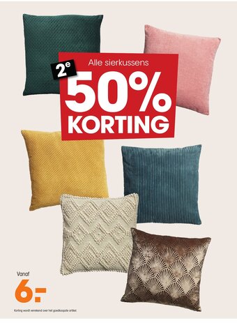 Kwantum Alle sierkussens aanbieding