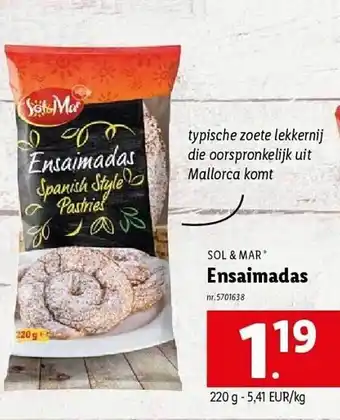 Lidl Sol & mar ensaimadas aanbieding