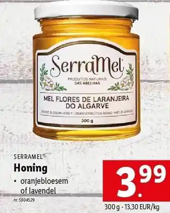 Lidl Serramel honing aanbieding