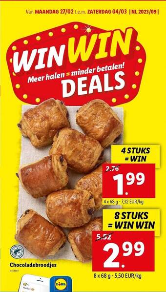 Lidl Chocoladebroodjes aanbieding
