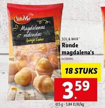 Lidl Sol & mar ronde magdalena's aanbieding