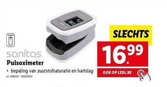 Lidl Sanitas pulsoximeter aanbieding
