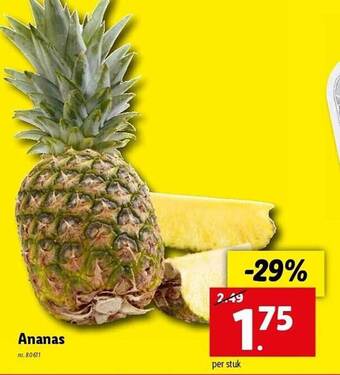 Lidl Ananas aanbieding