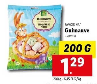 Lidl Favorina guimauve aanbieding