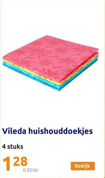Action Vileda huishouddoekjes aanbieding
