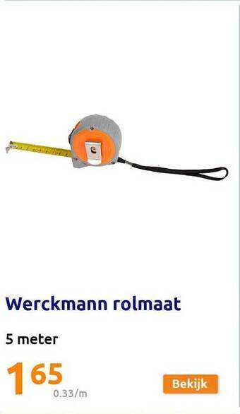 Action Werckmann rolmaat aanbieding