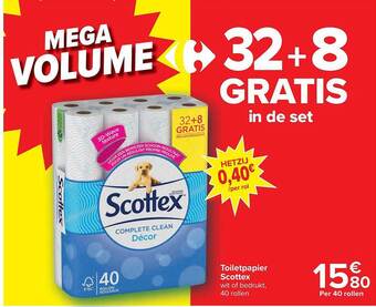 Carrefour Toiletpapier scottex aanbieding