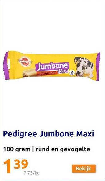 Action Pedigree jumbone maxi aanbieding