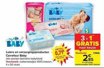 Carrefour Luiers en verzorgingsproducten carrefour baby aanbieding