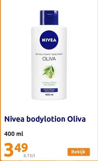 Action Nivea bodylotion oliva aanbieding