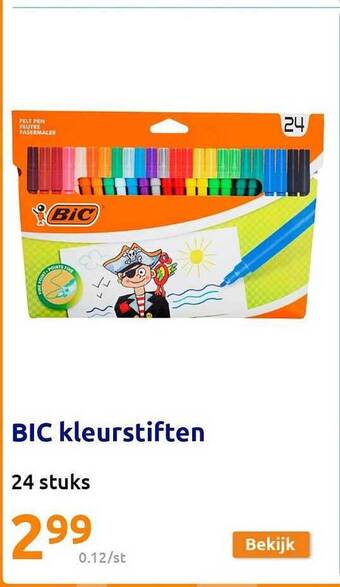 Action Bic kleurstiften aanbieding