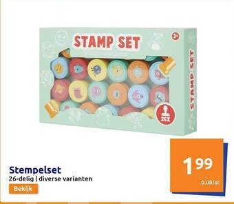 Action Stempelset aanbieding