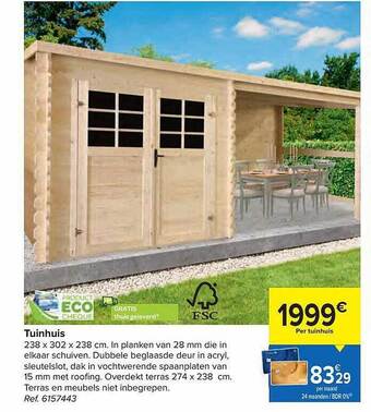 Carrefour Tuinhuis aanbieding