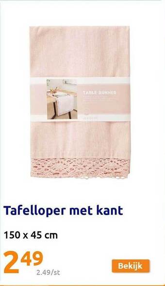 Action Tafelloper met kant aanbieding