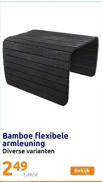 Action Bamboe flexibele armleuning aanbieding