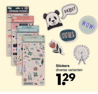Wibra Stickers aanbieding