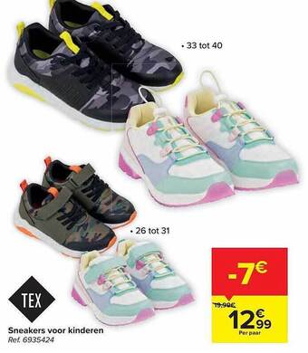 Carrefour Sneakers voor kinderen aanbieding