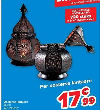 Carrefour Oosterse lantaarn aanbieding