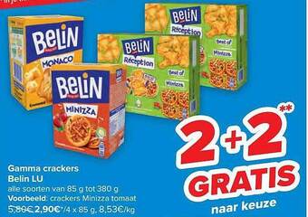 Carrefour Gamma crackers belin lu aanbieding
