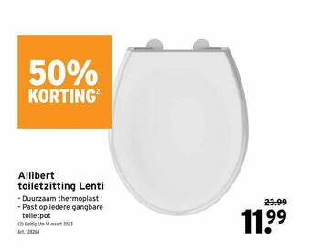 GAMMA Allibert toiletzitting lenti aanbieding