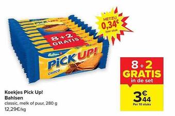Carrefour Koekjes pick up! bahlsen aanbieding