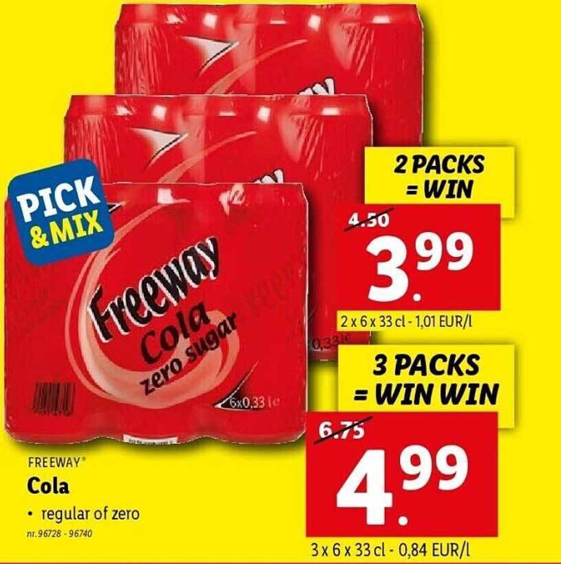 Freeway cola promotie bij Lidl