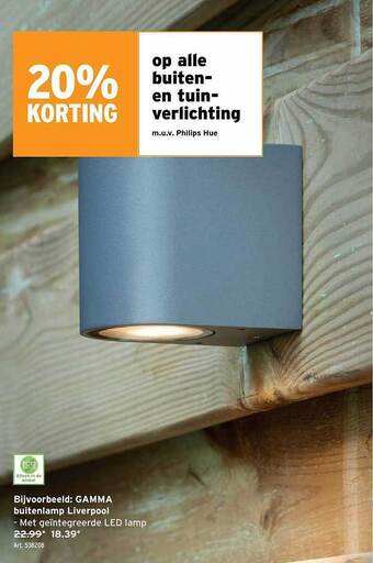 GAMMA Buiten en tuinverlichting aanbieding